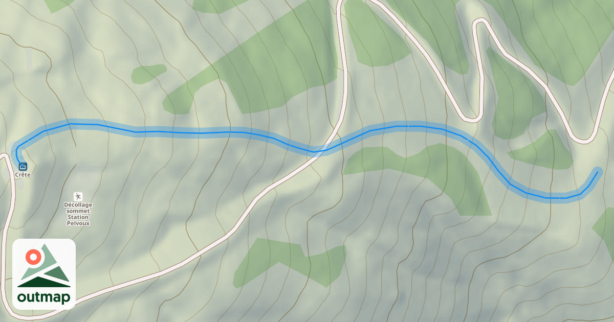 Map of La Crête direct