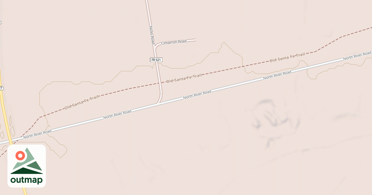 Map of NORTH RIVER