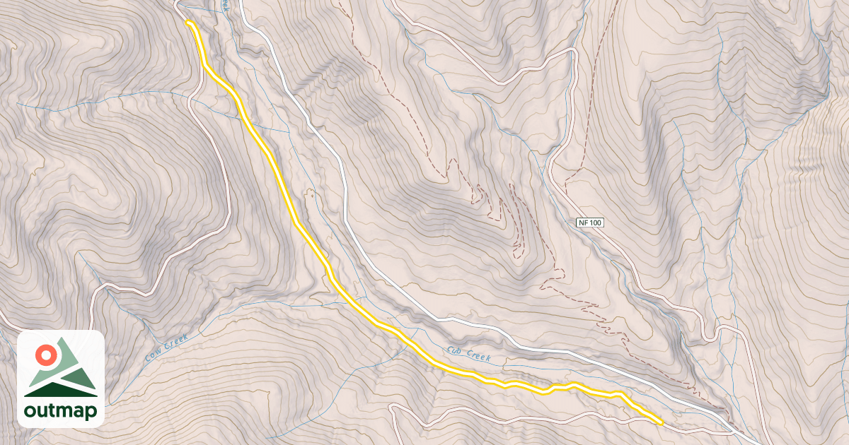 Map of National Forest Development Road 370