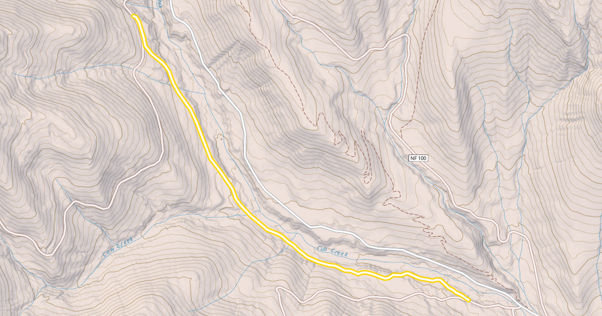 Map preview of National Forest Development Road 370
