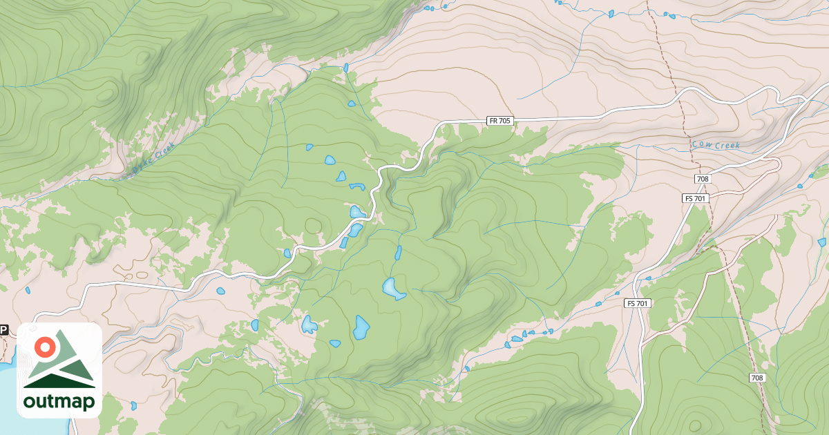 Map of OVERLAND RESERVOIR