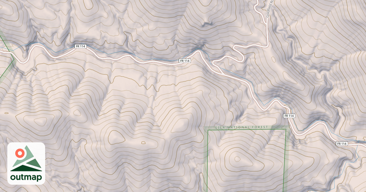 Map of SOUTH FORK CUCHILLO