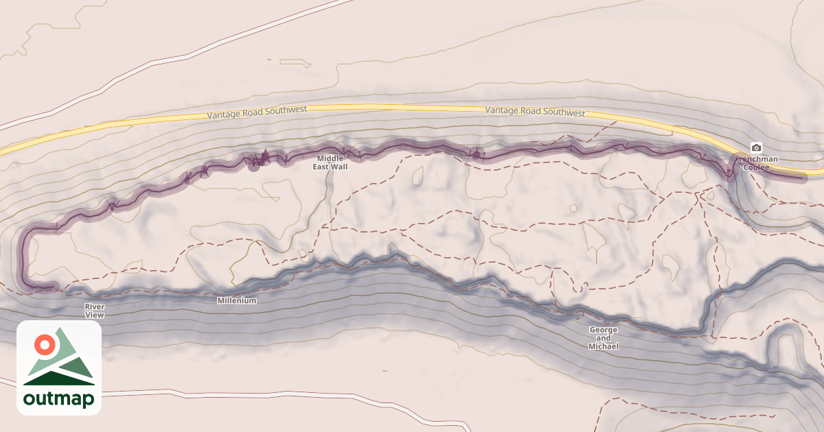 Map of Middle East Wall