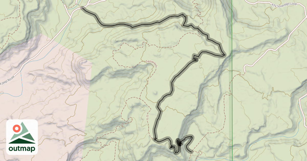 Map of Sovereign Trail (Lower)