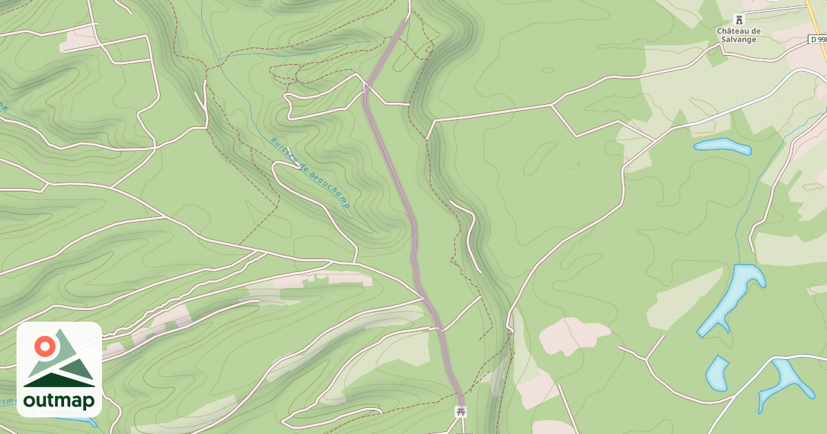 Map of Route forestière de Courupt