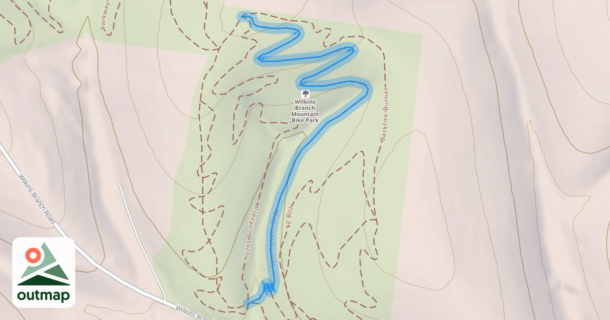 Map of Salamander Slide