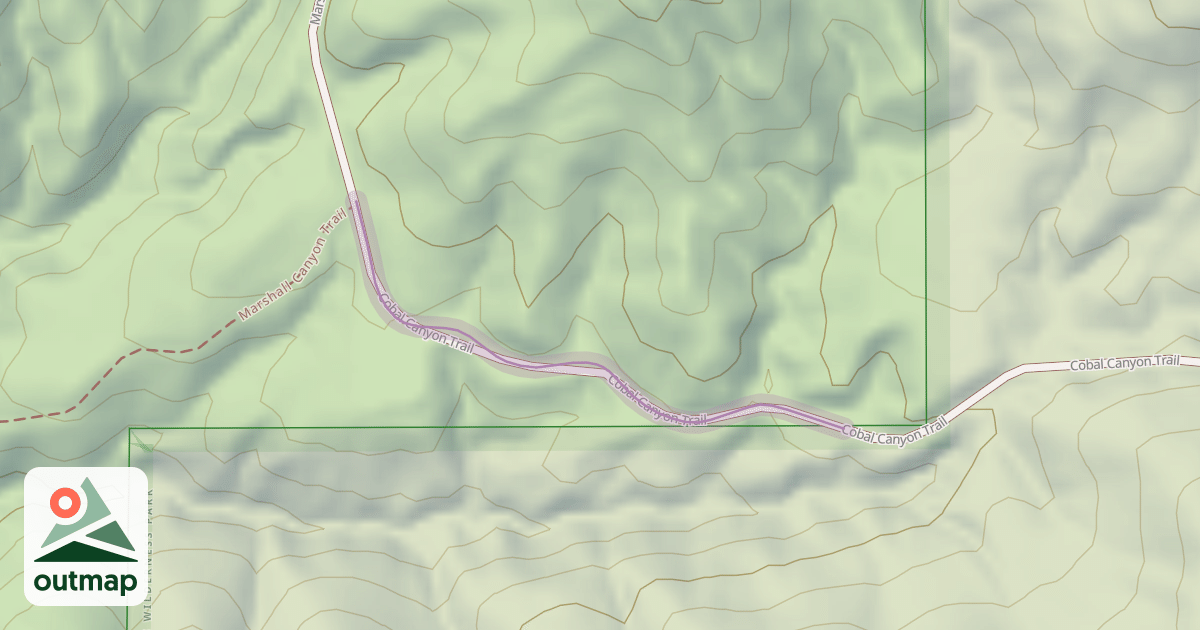 Map of Cobal Canyon Trail