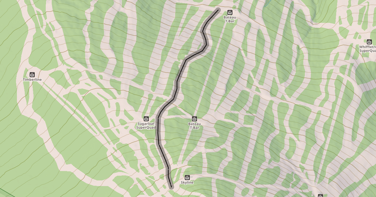 Map preview of Upper Narrow Gauge