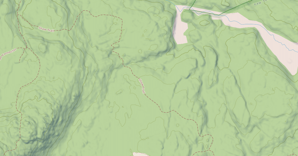 Map preview of Shaw trail