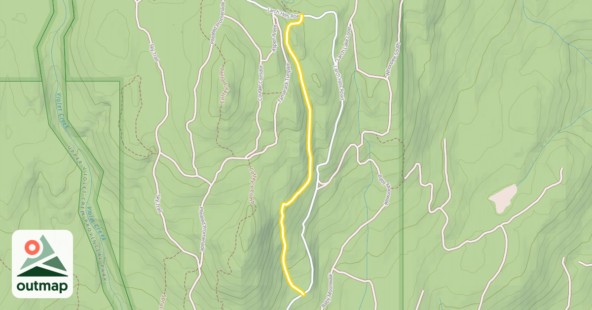 Map of Catamount Canyon