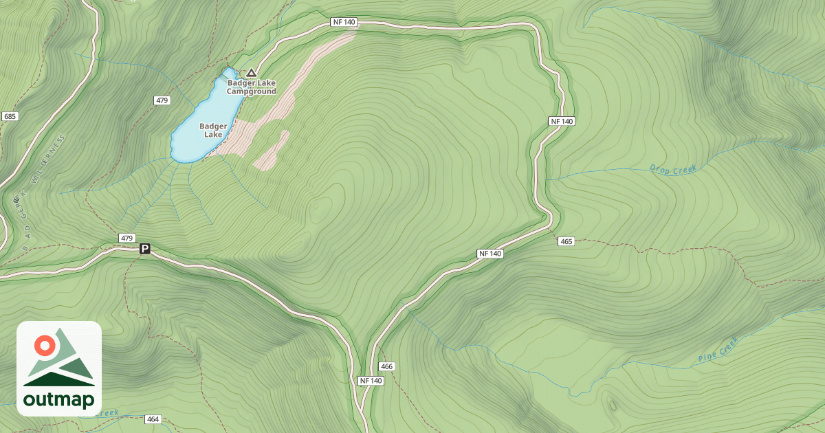 Map of BADGER LAKE C G