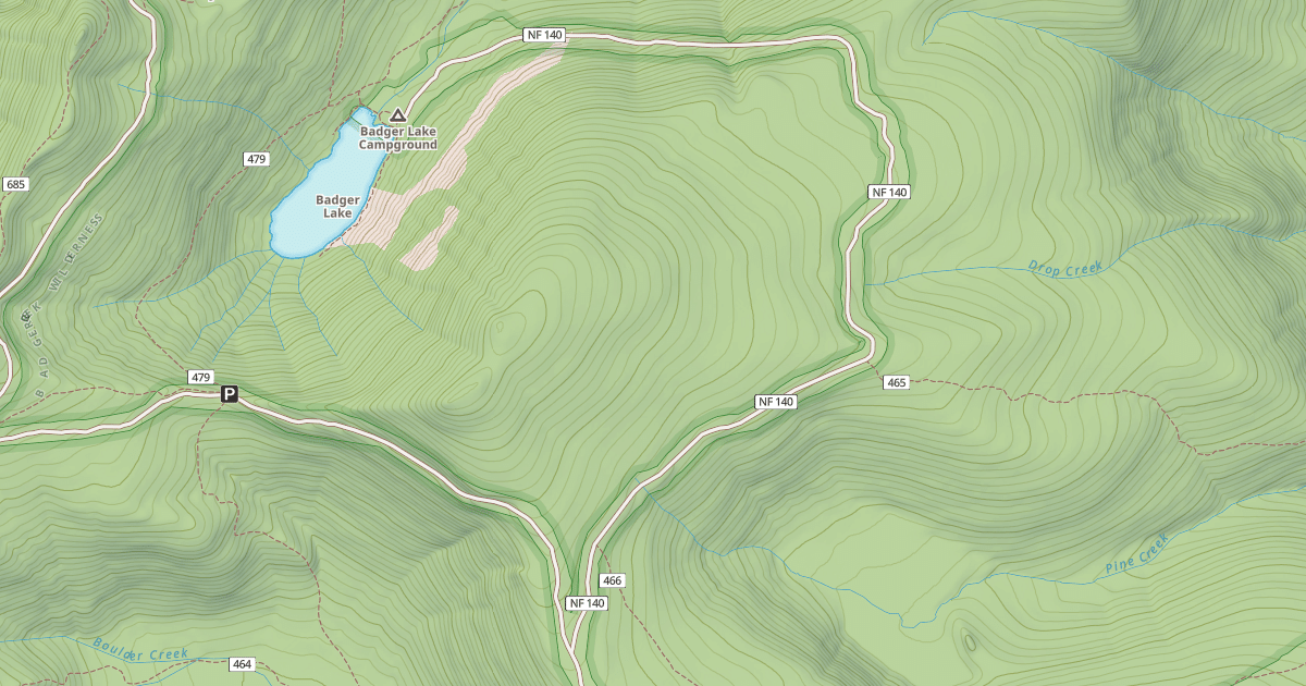 Map preview of BADGER LAKE C G