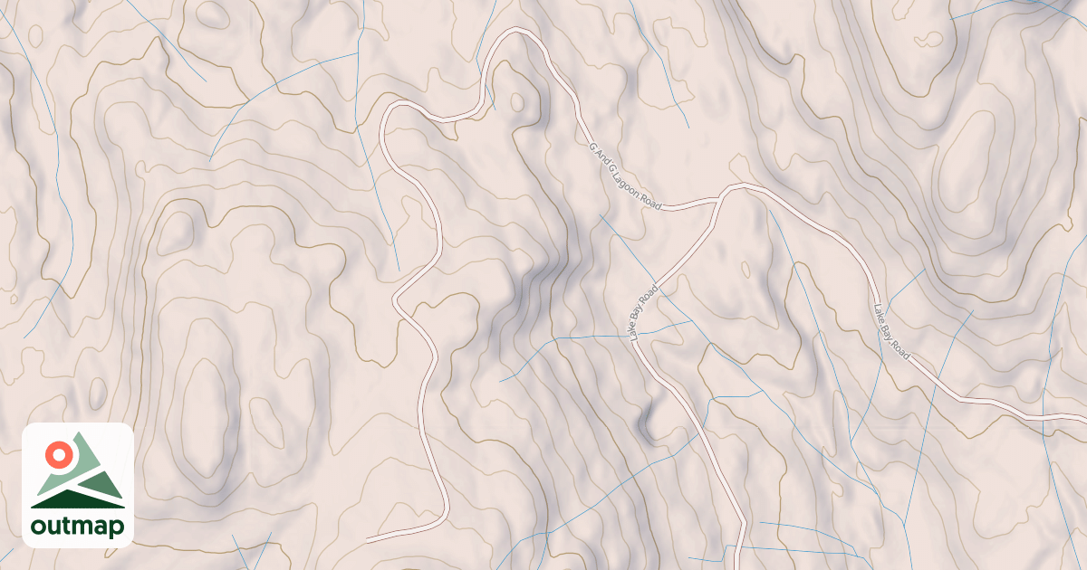 Map of G AND G LAGOON