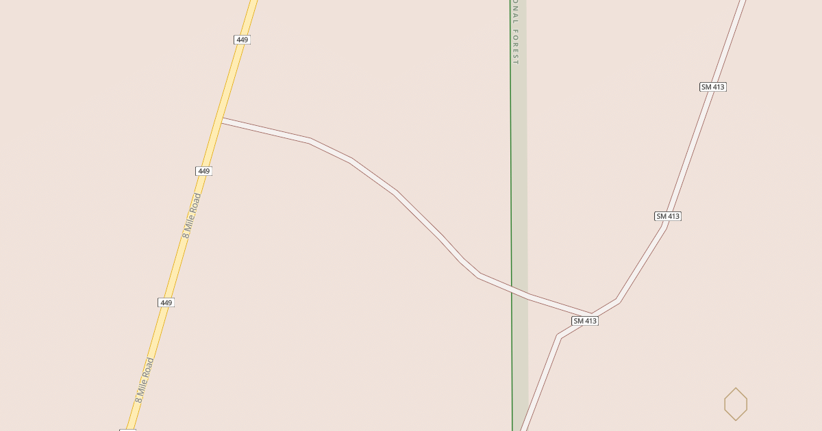 Map preview of EIGHT MILE CUT ACROSS SPUR E