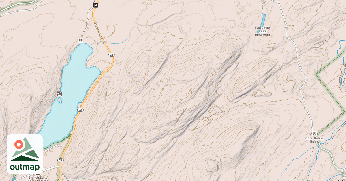 Map of Seventh Lake Mountain Multiple-Use Trail