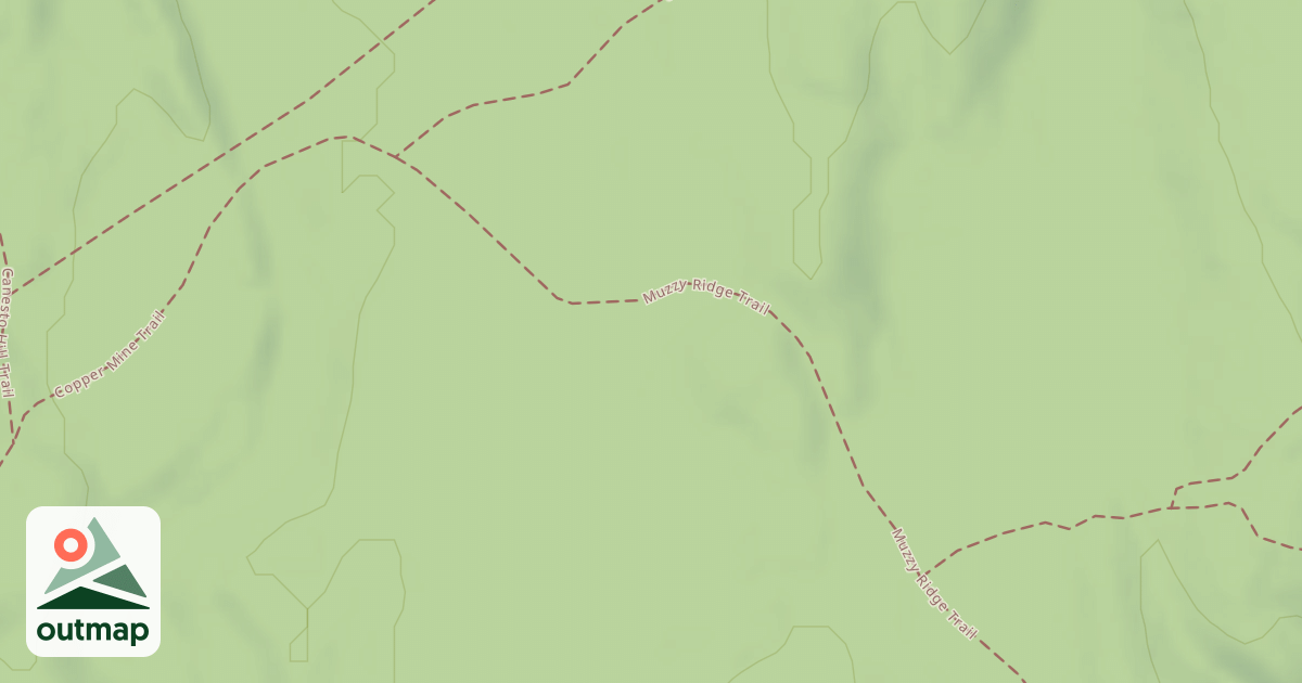 Map of Muzzy Ridge Trail