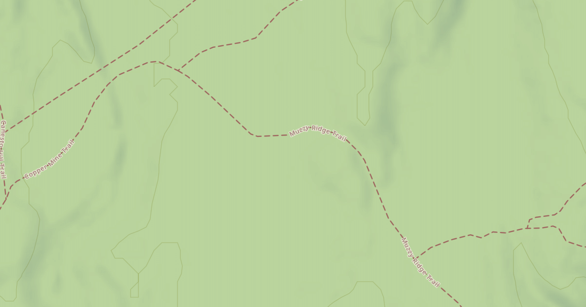 Map preview of Muzzy Ridge Trail