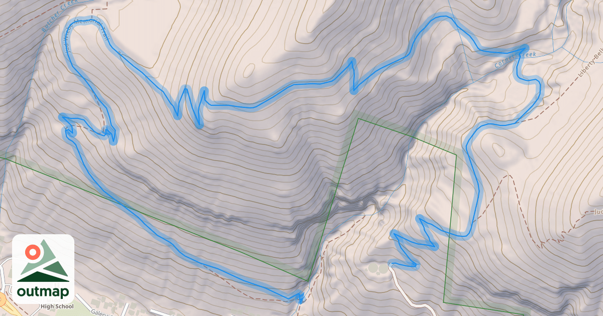 Map of Jud Wiebe Memorial Trail