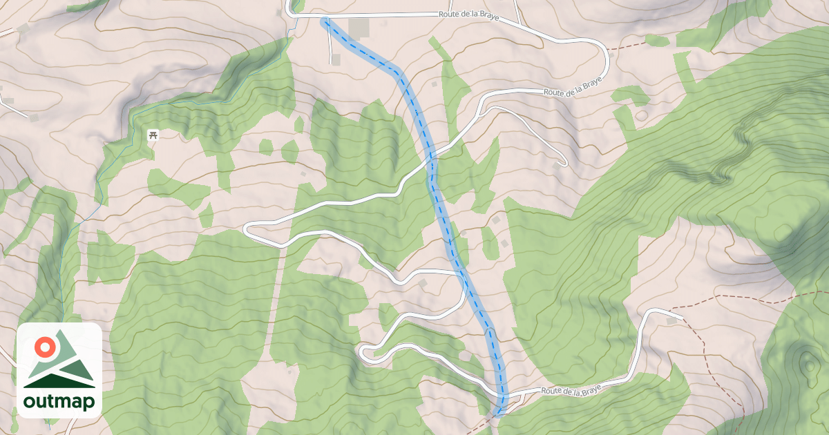 Map of (abandonné) piste 94
