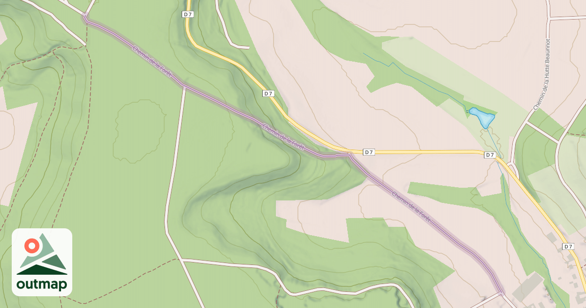 Map of Chemin de la Forêt