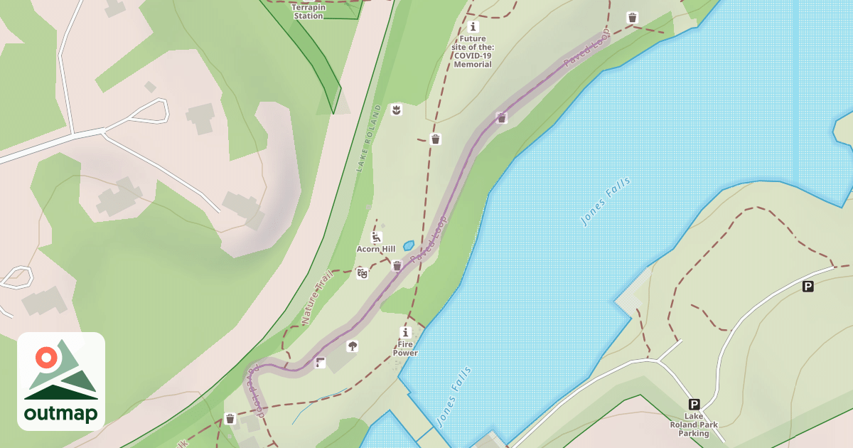 Map of Paved Loop