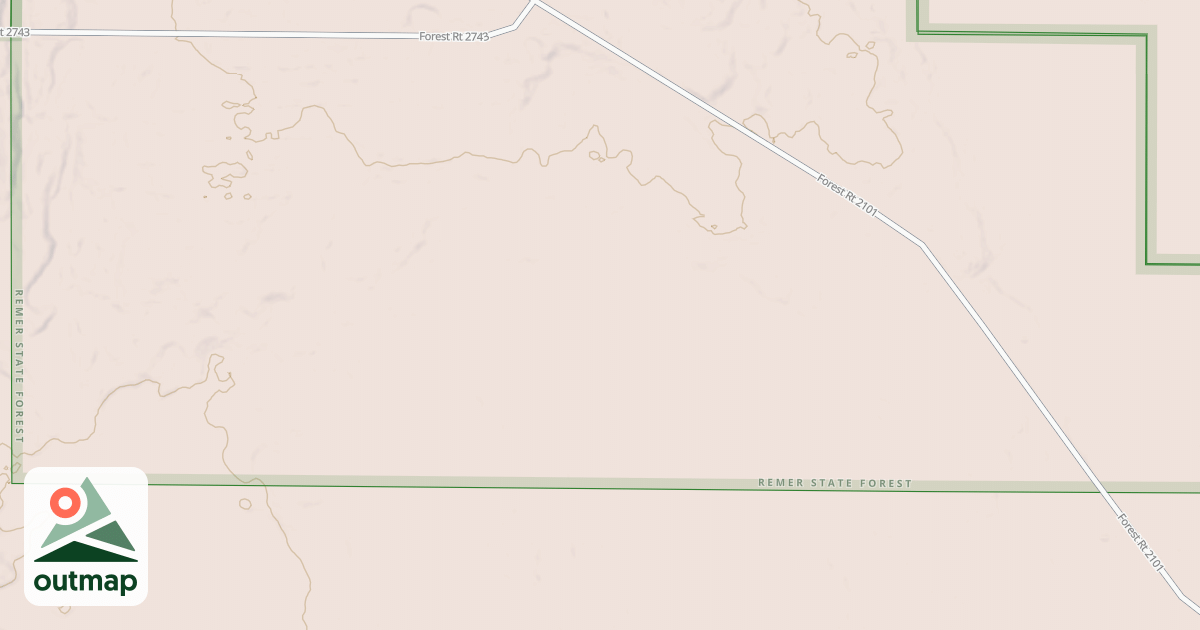 Map of BIRCH LAKE SPUR A