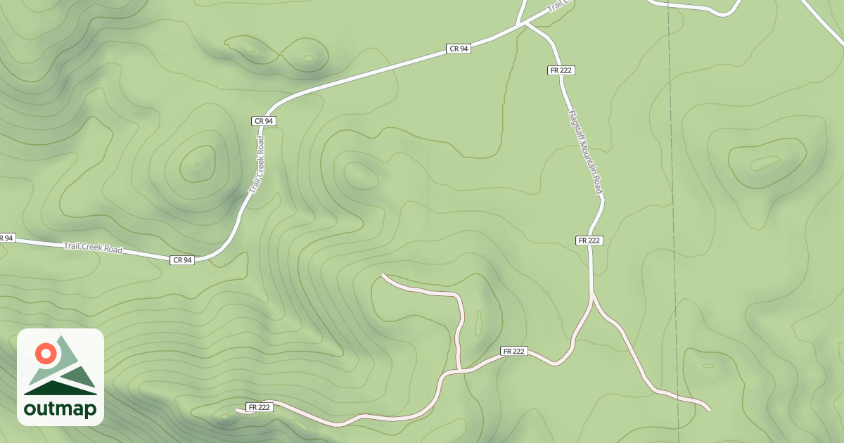 Map of FLAGSTAFF MOUNTAIN