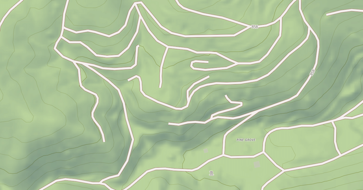 Map preview of MINE SHAFTS ROAD