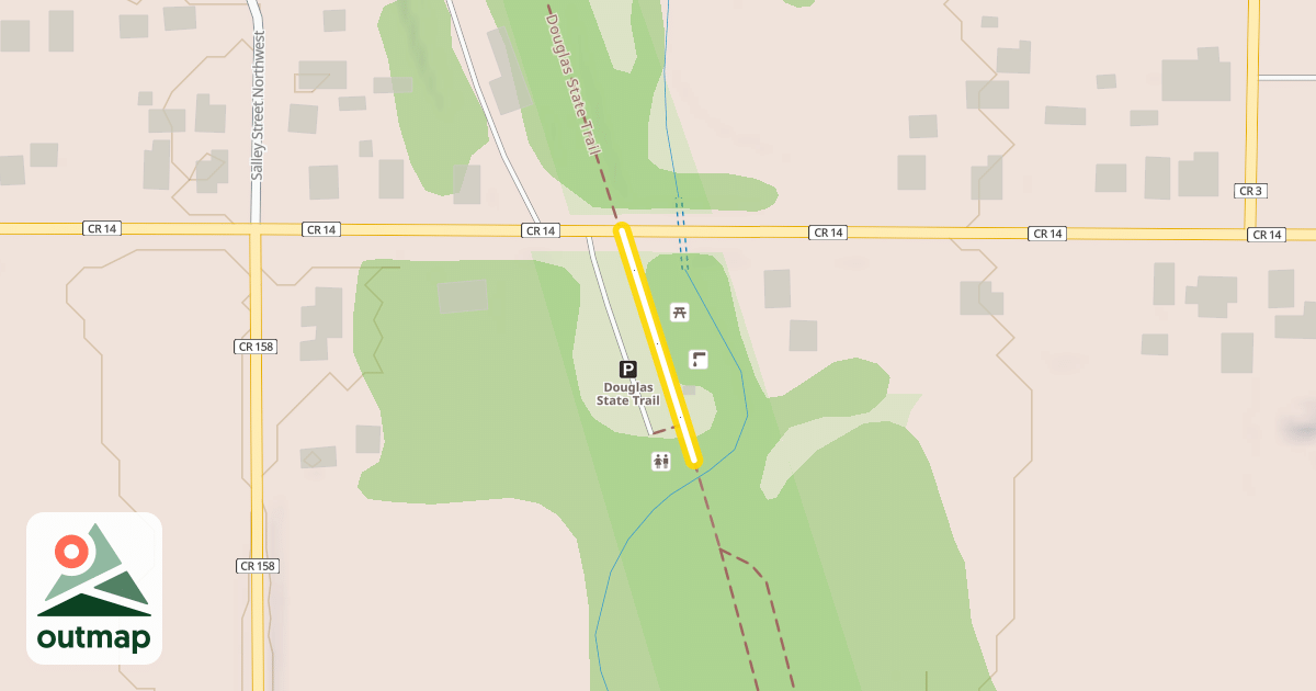Map of Douglas State Trail