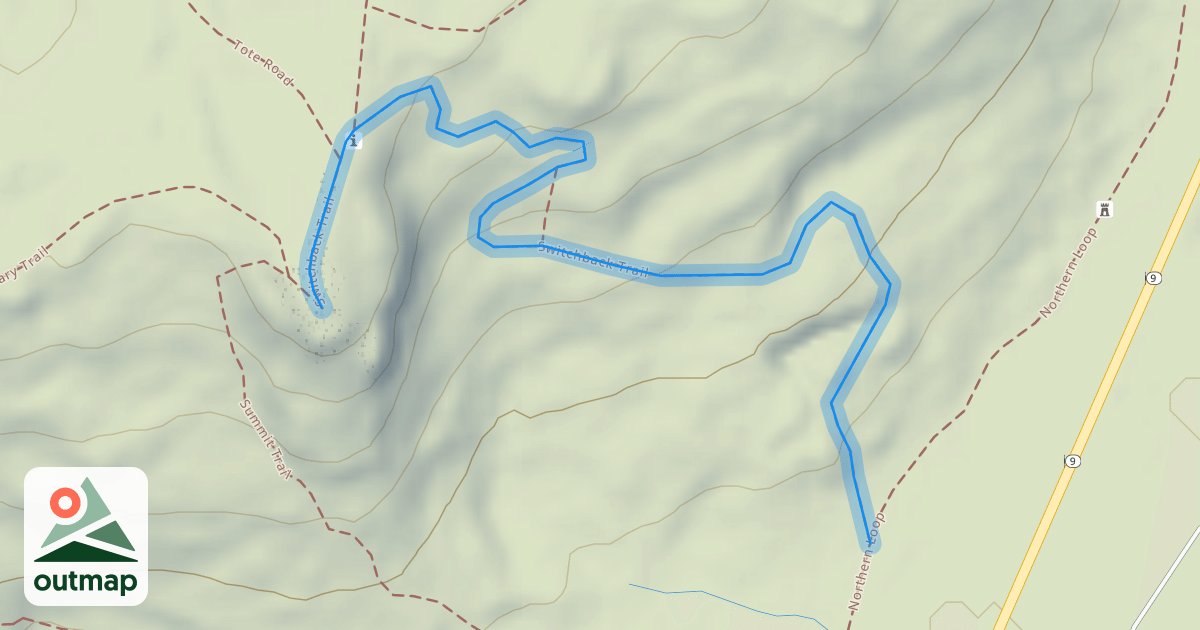 Map of Switchback Trail