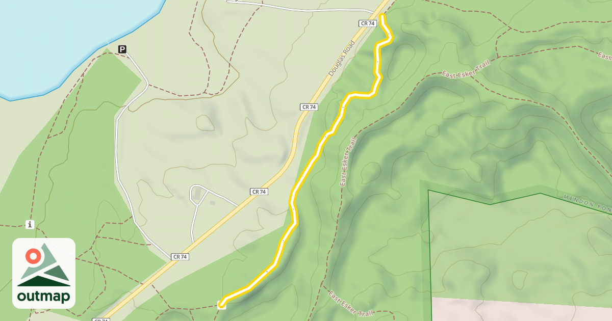 Map of East Esker Trail