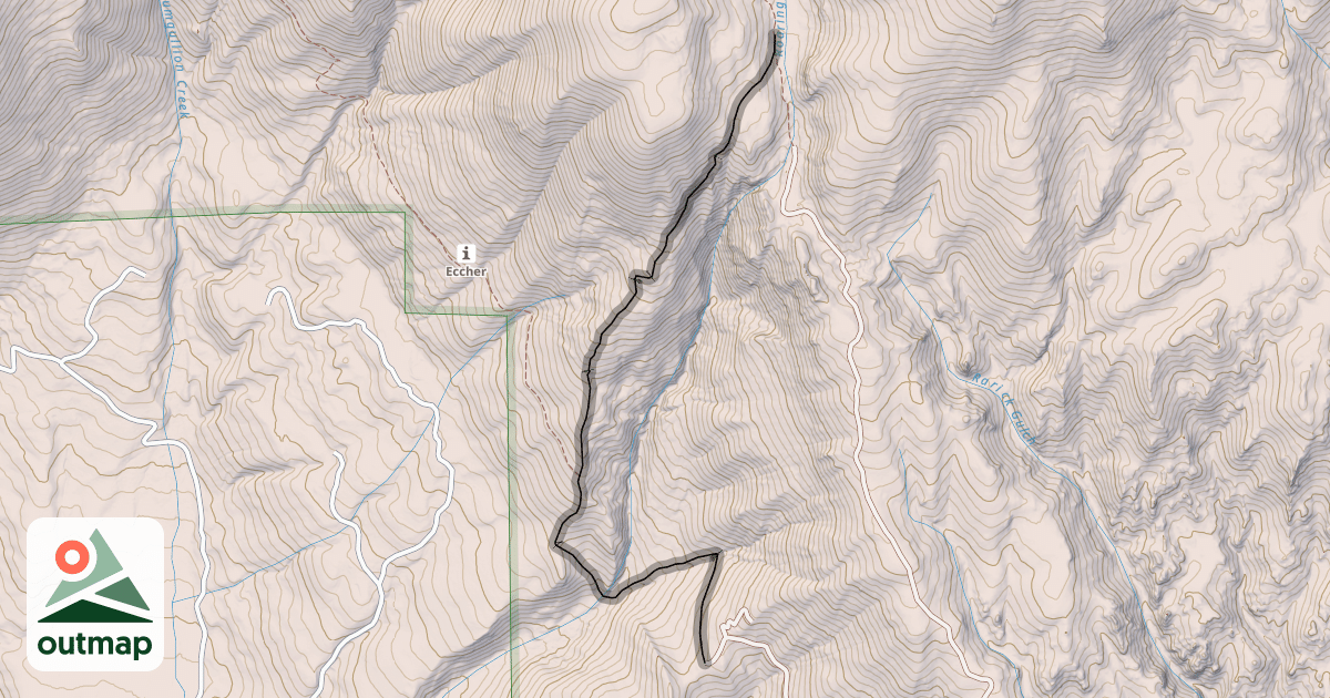 Map of Roaring Judy Trail 552