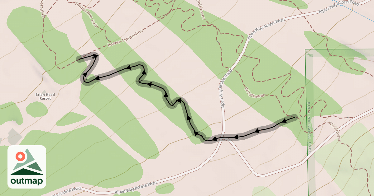 Map of Tank's Track