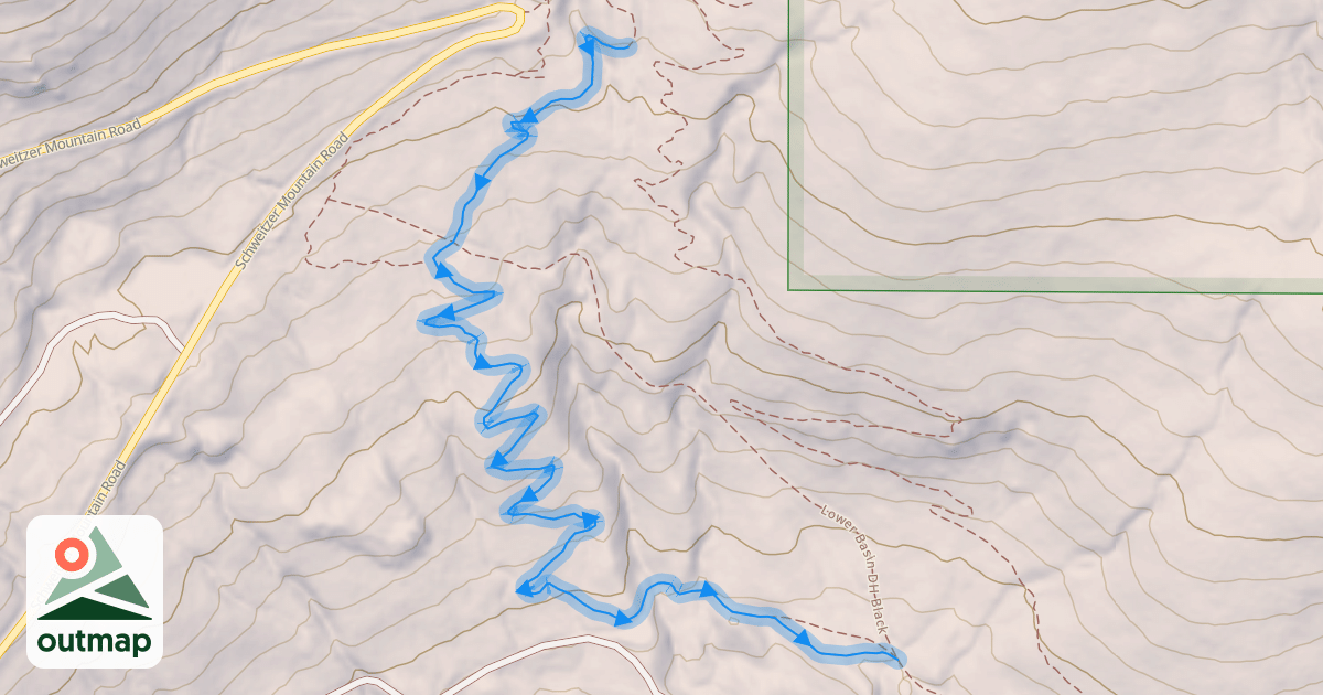 Map of Lower Basin DH Blue