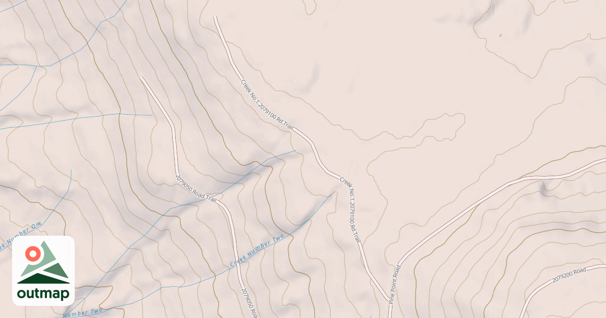 Map of Creek No 1  2079100 Rd
