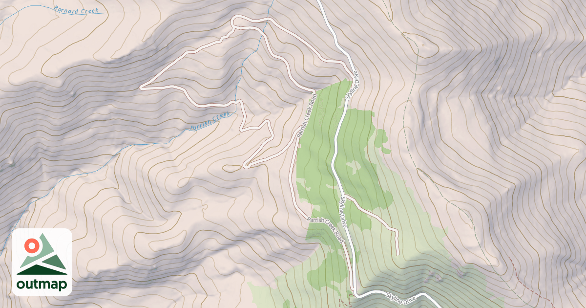 Map of PARRISH CREEK