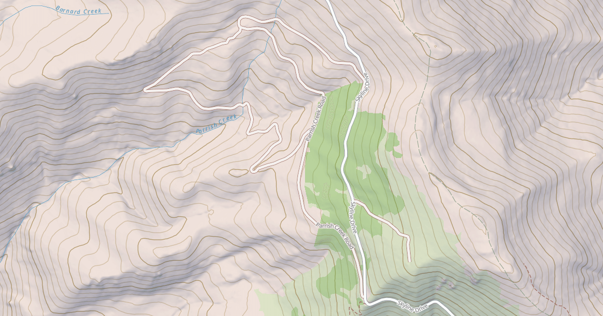 Map preview of PARRISH CREEK