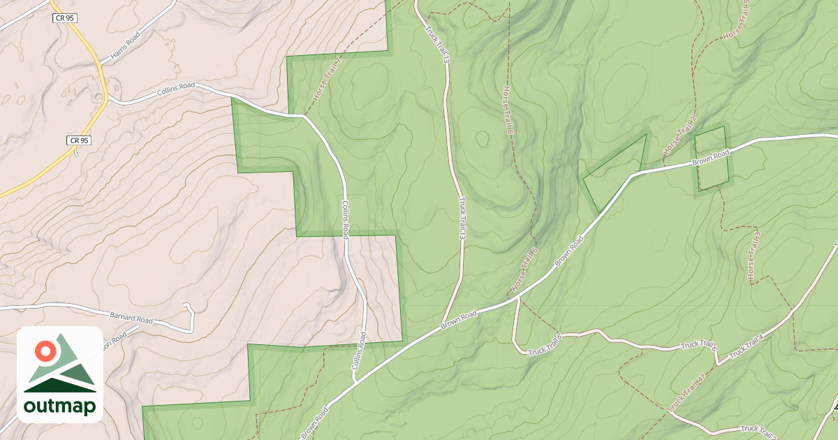 Map of Truck Trail 13