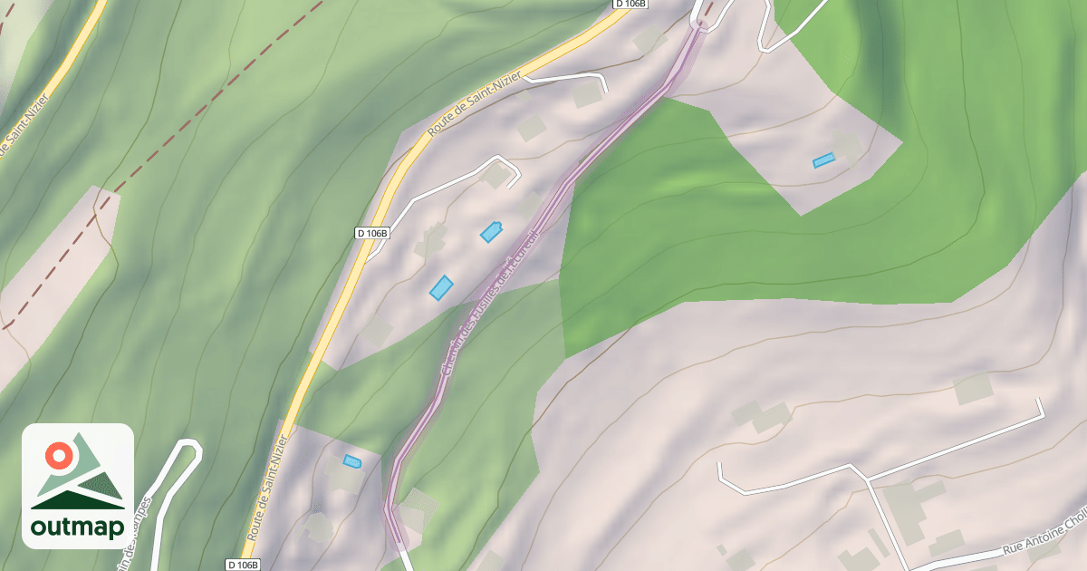 Map of Chemin des Fusillés de l'Écureuil