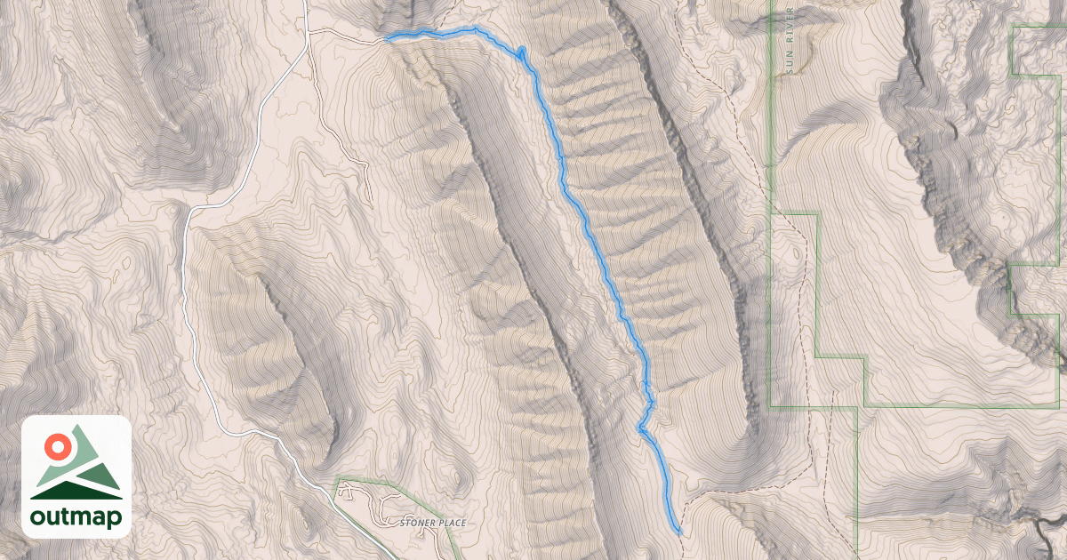 Map of Cutreef Creek Trail #275