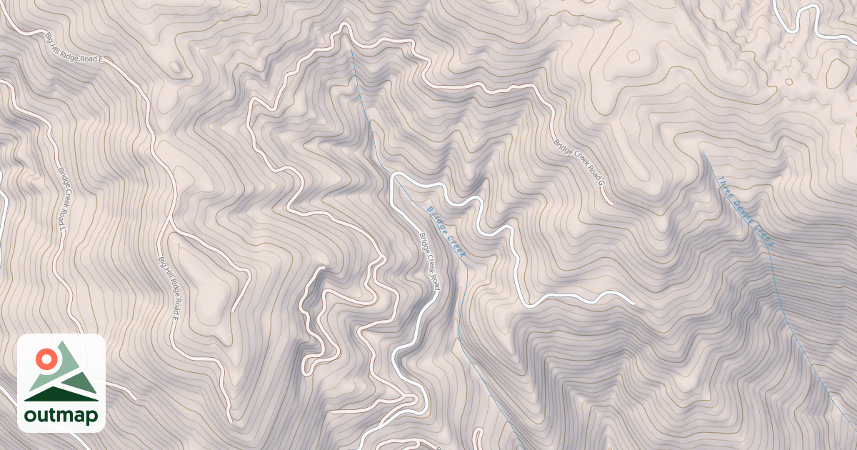 Map of BRIDGE CREEK G