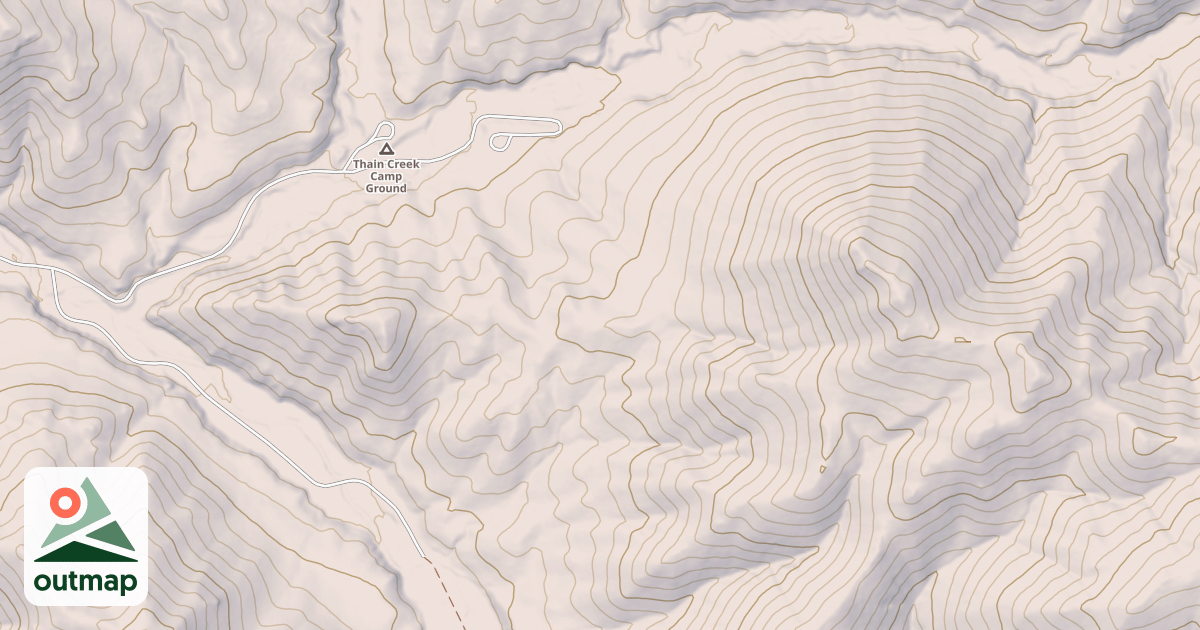 Map of Thain Creek