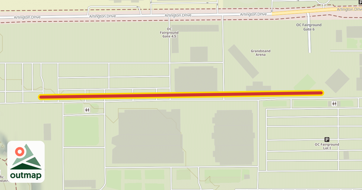 Map of OC Fairground Costa Mesa