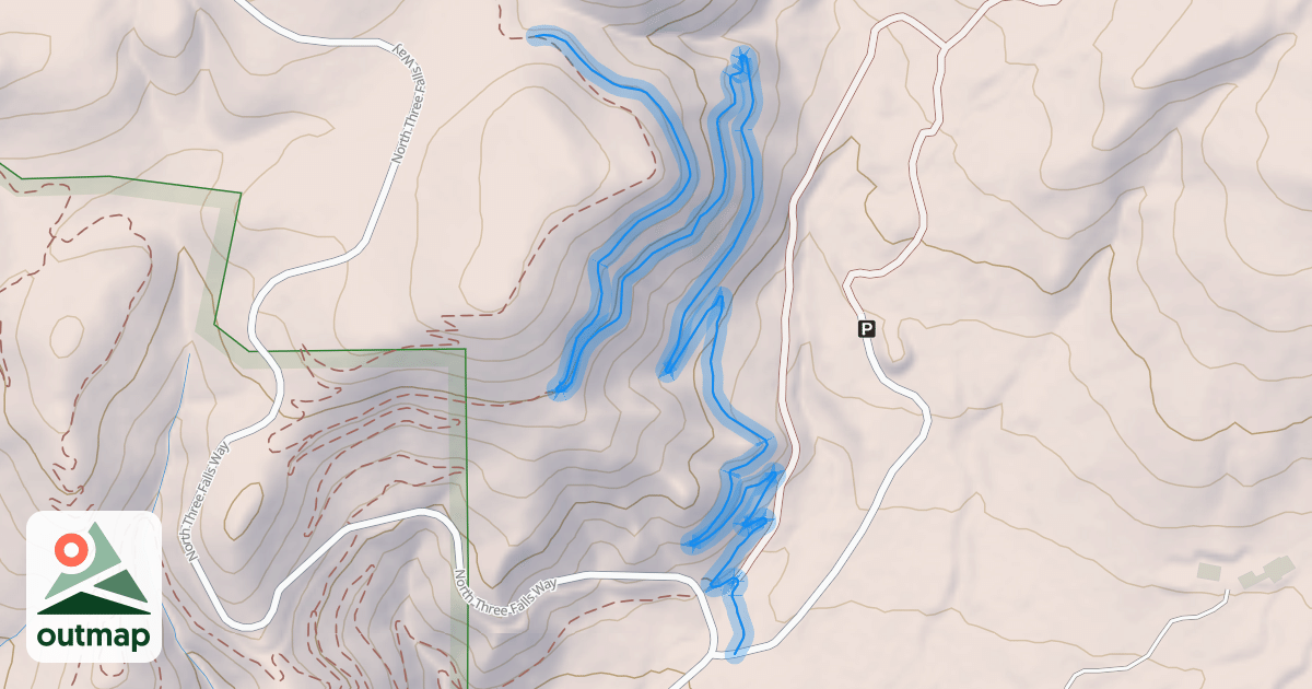 Map of Lower Forbidden Trail