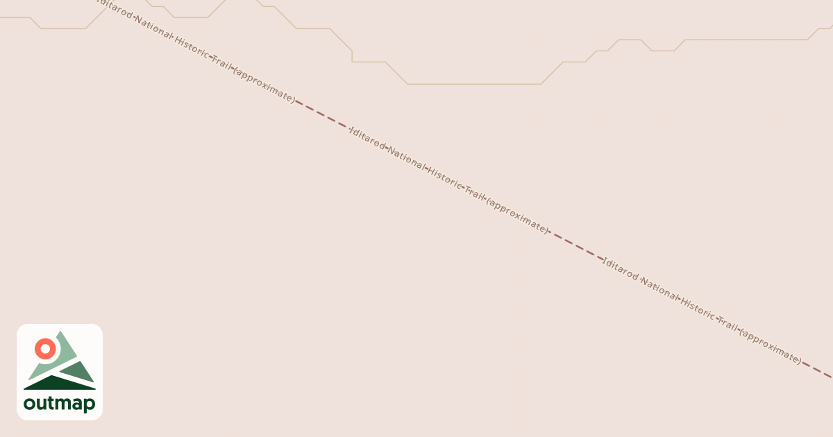 Map of Iditarod National Historic Trail