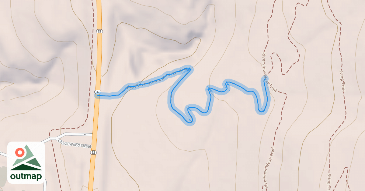 Map of West Riverview Connector Trail