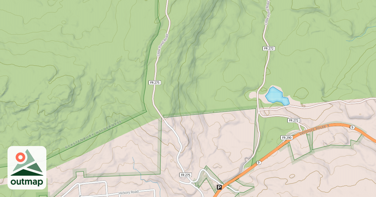 Map of LITTLE POND
