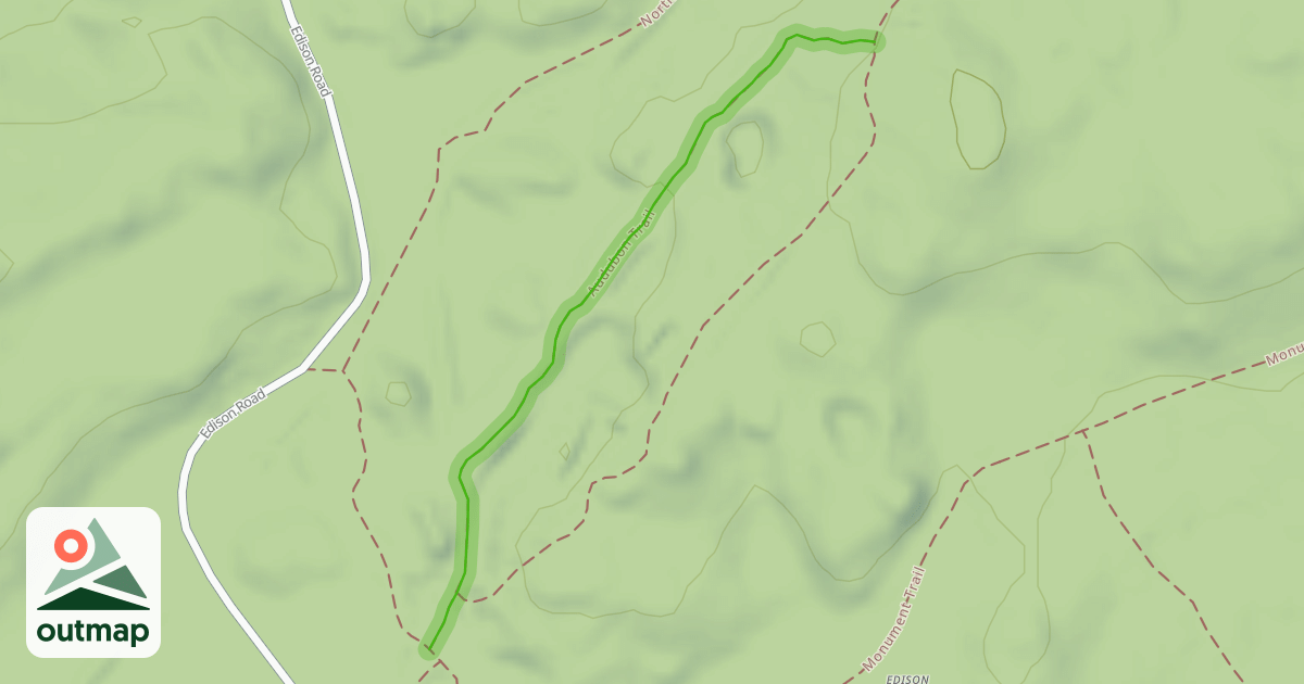Map of Audubon Trail