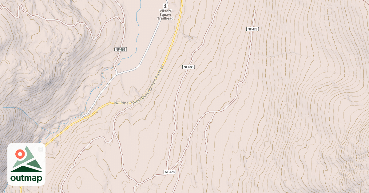 Map of HENDRICKS CREEK