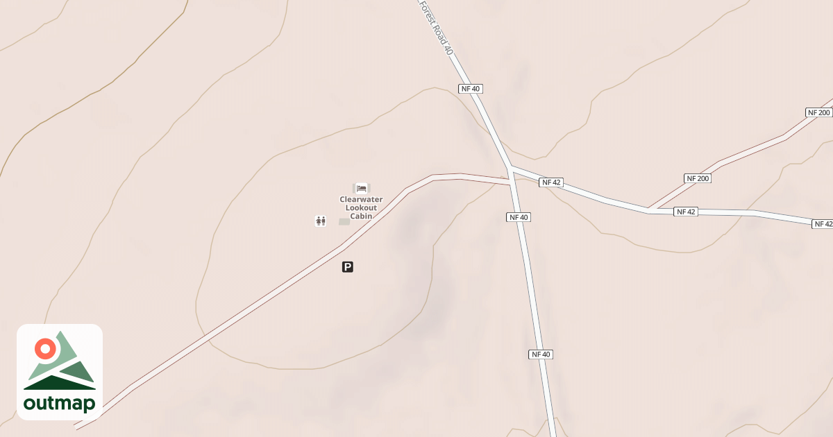 Map of CLEARWATER LOOKOUT